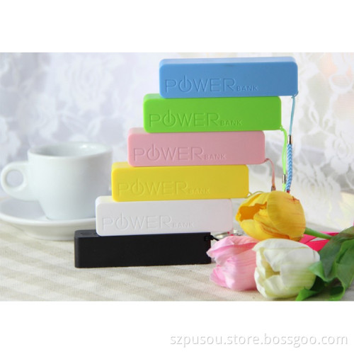 plastic powerbank 2600mah